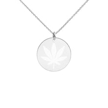 Load image into Gallery viewer, Engraved Silver Disc Necklace
