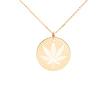 Load image into Gallery viewer, Engraved Silver Disc Necklace
